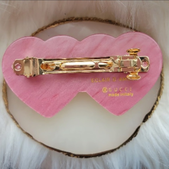 Gucci Double Heart Hair Clip - Picture 2 of 4
